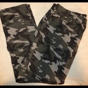 Gray Camouflage Pants